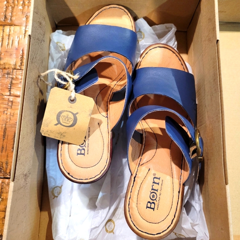 Navy blue shoes brand Born size 6